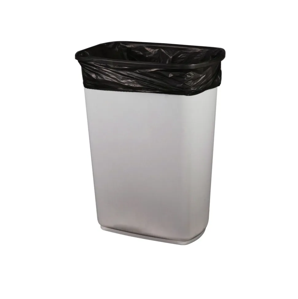 AccuFit 24 in. x 32 in. 16 gal. 1 mil Linear Low Density Can Liners with AccuFit Sizing - Black (250/Carton)