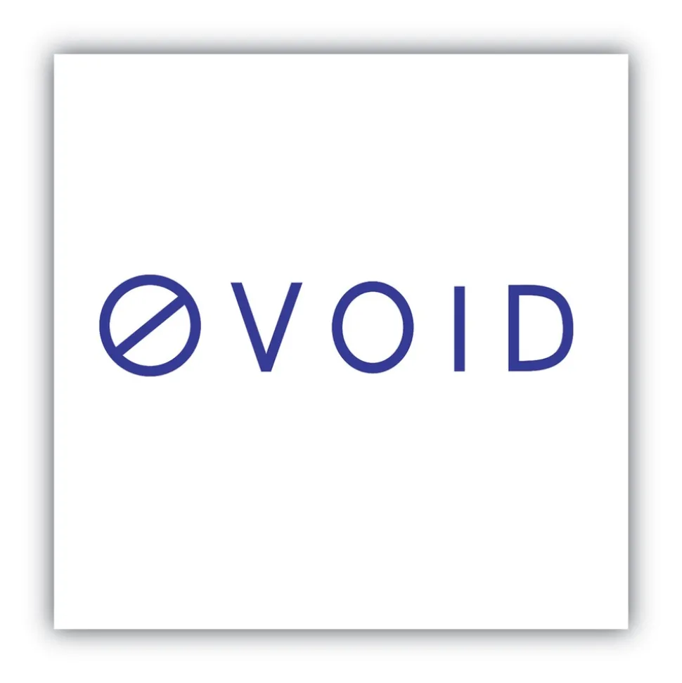 ACCUSTAMP2 1.63 in. x 0.5 in. VOID Pre-Inked Shutter Stamp - Blue