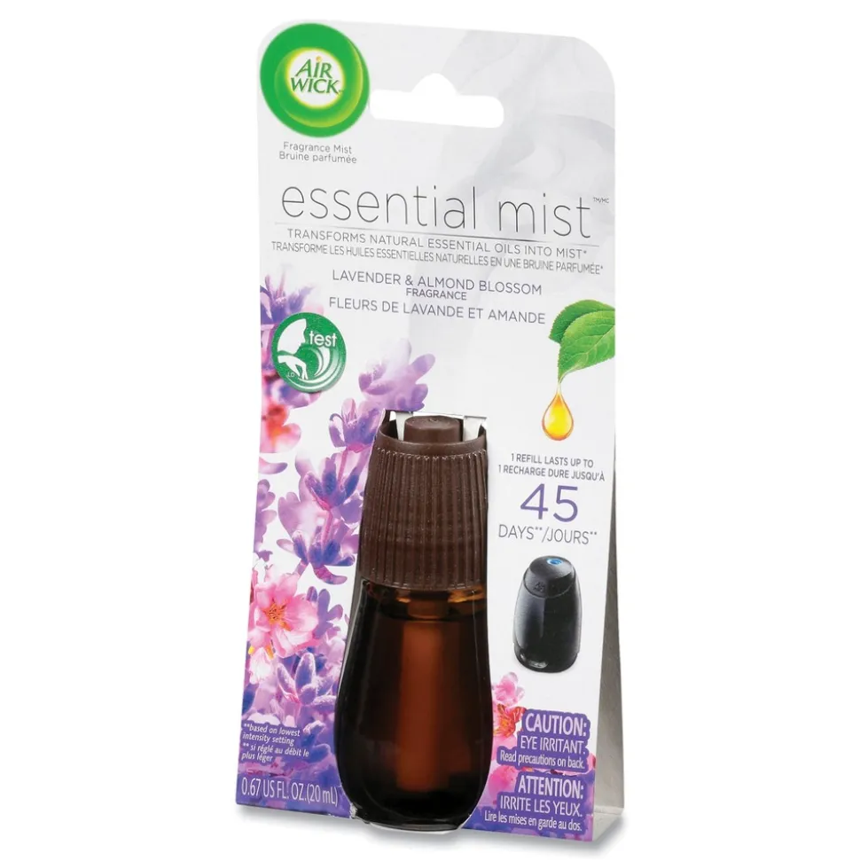 Air Wick 0.67 oz. Essential Mist Refill - Lavender and Almond Blossom (6/Carton)