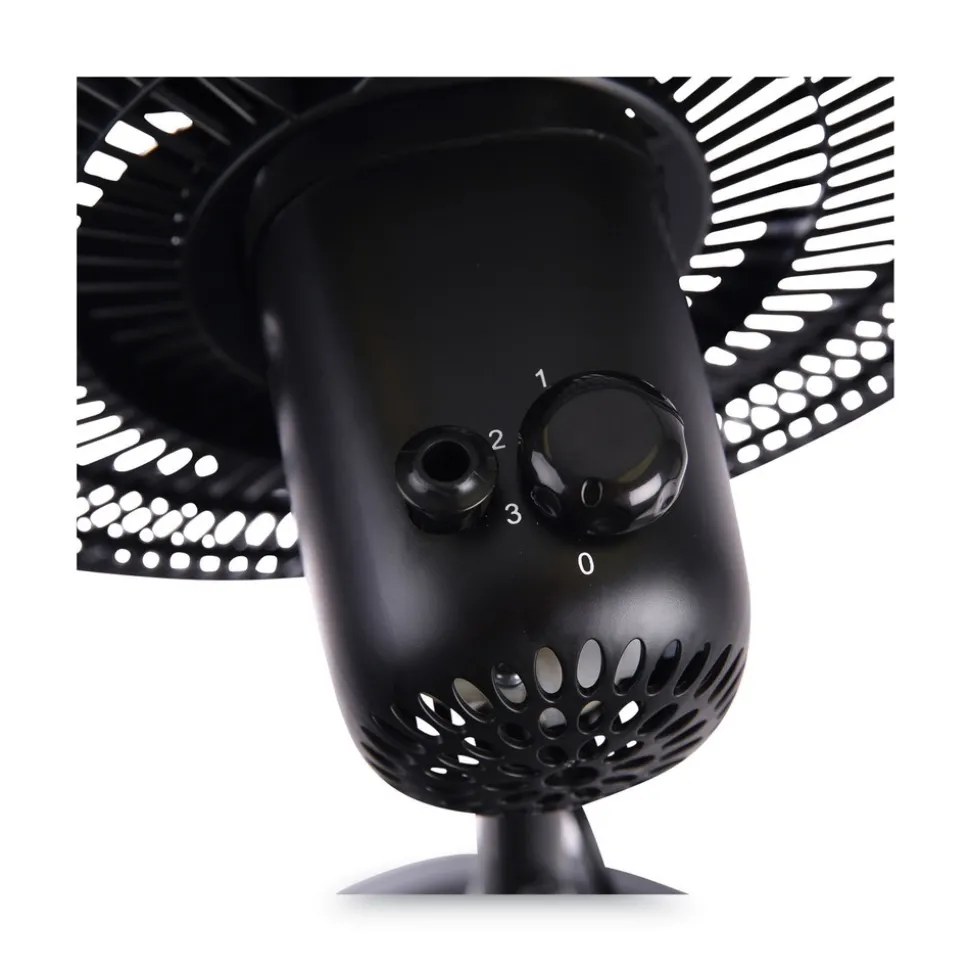 Alera 120V 0.37 Amp 3-Speed 16 in. Pedestal Stand Fan - Black
