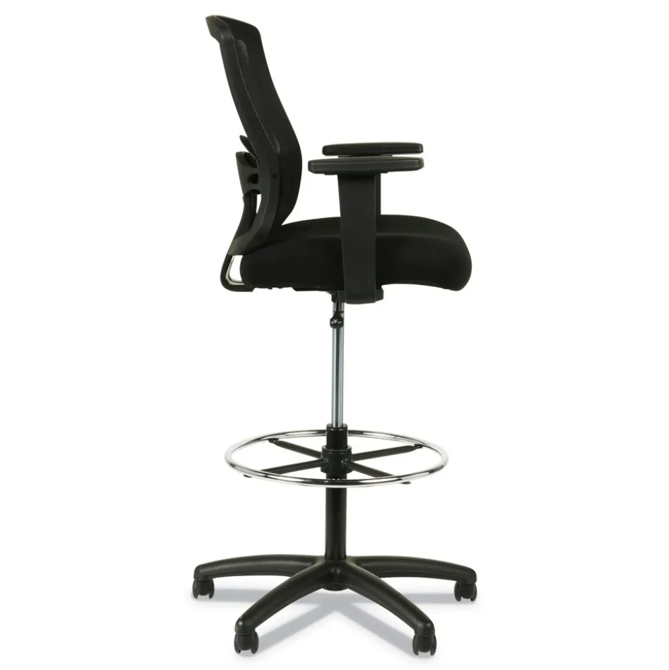 Alera Etros Series 36.13 in. Height 275 lbs. Capacity Mesh Stool - Black