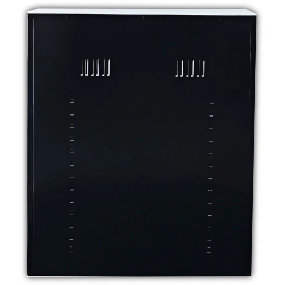 Alera 36 in. x 18 in. x 42 in. Assembled High Storage Cabinet with Adjustable Shelves - Black