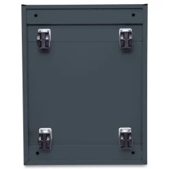 Alera 14.96 in. x 19.29 in. x 21.65 in. 2-Drawers: Box/File Legal/Letter Left or Right File Pedestal with Full-Length Pull - Charcoal