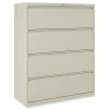 Alera 42 in. x 18.63 in. x 52.5 in. 4 Legal/Letter Size Lateral File Drawers - Putty
