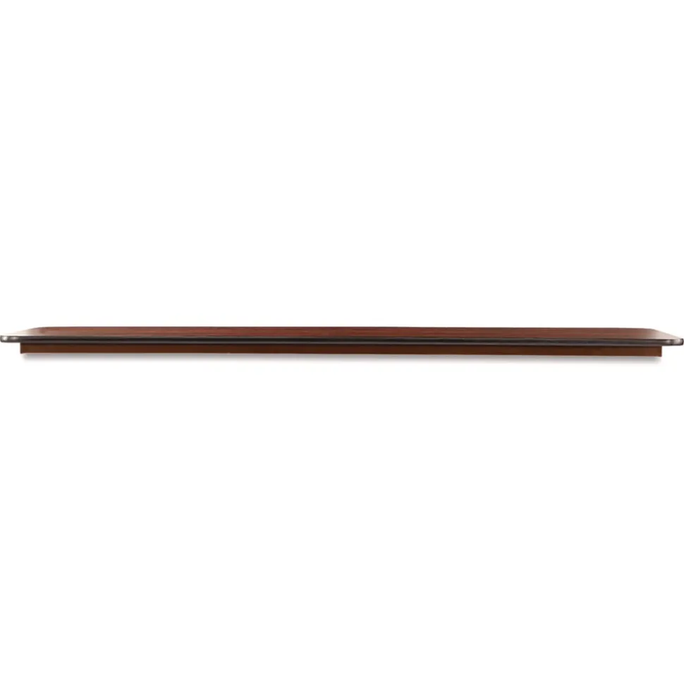 Alera 48 in. x 23.88 in. x 29 in. Rectangular Wood Folding Table - Mahogany