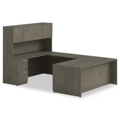 Alera 48 in. x 24 in. x 29 in. Seville Series Bridge Return - Walnut