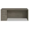 Alera 72 in. x 24 in. x 29 in. Seville Series Credenza with Left Pedestal - Walnut