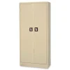 Alera 30 in. x 15 in. x 66 in. Space Saver 4-Shelf Storage Cabinet - Putty