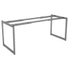Alera Open Office Desk Series 47.25 to 70.78w x 29.5d x 28.5h Adjustable O-Leg Desk Base - Silver
