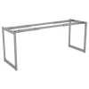 Alera Open Office Desk Series 47.25 to 70.78w x 23.63d x 28.5h Adjustable O-Leg Desk Base - Silver