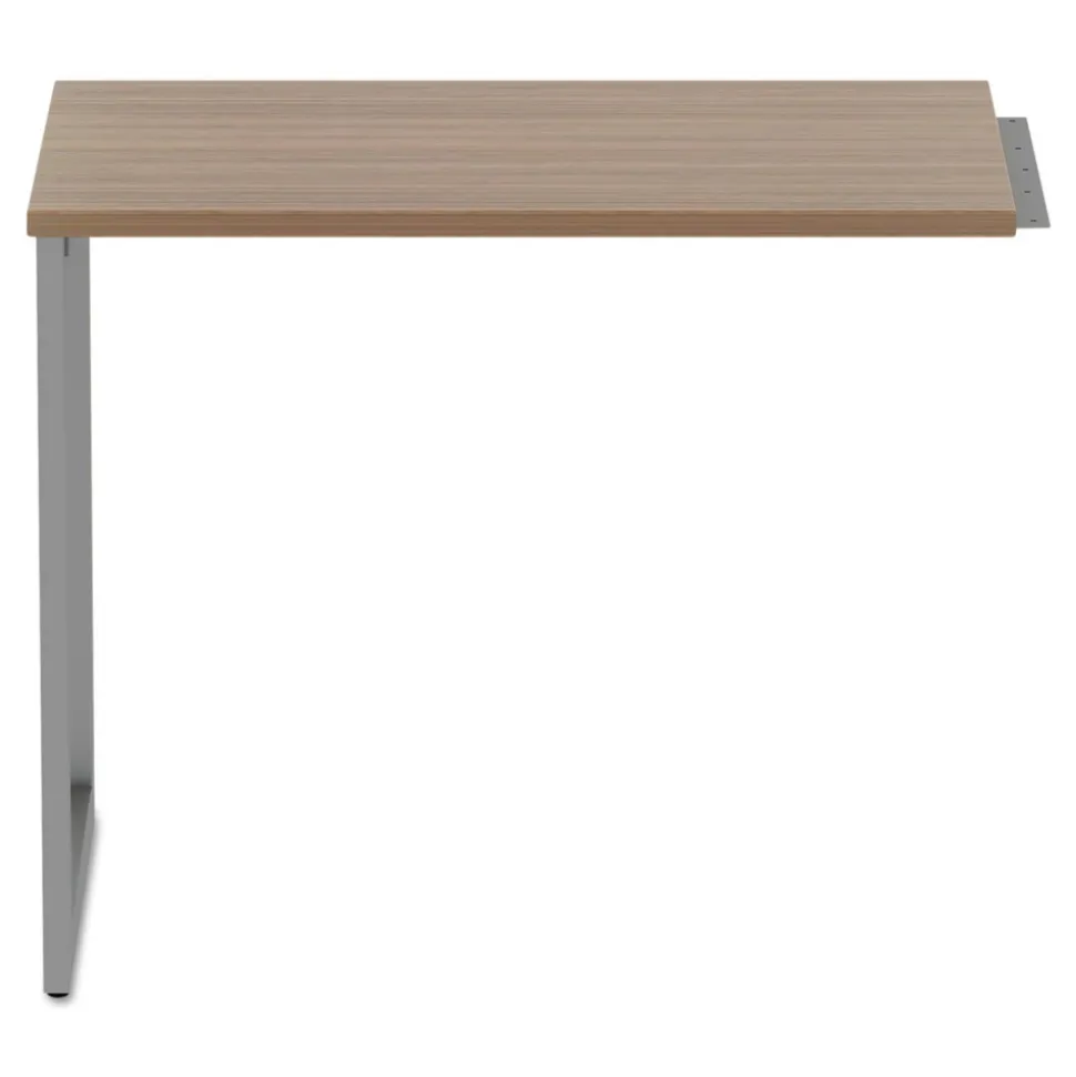 Alera Open Office Series 23-3/8 in. x 28-1/2 in. Fully Adjustable O-Leg Return Base - Silver