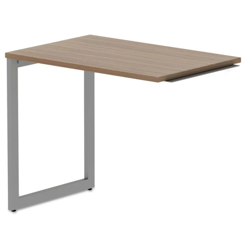 Alera Open Office Series 23-3/8 in. x 28-1/2 in. Fully Adjustable O-Leg Return Base - Silver