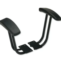 Alera Optional Fixed Height T-Arms for Essentia and Interval Series Chairs - Black (1-Pair)
