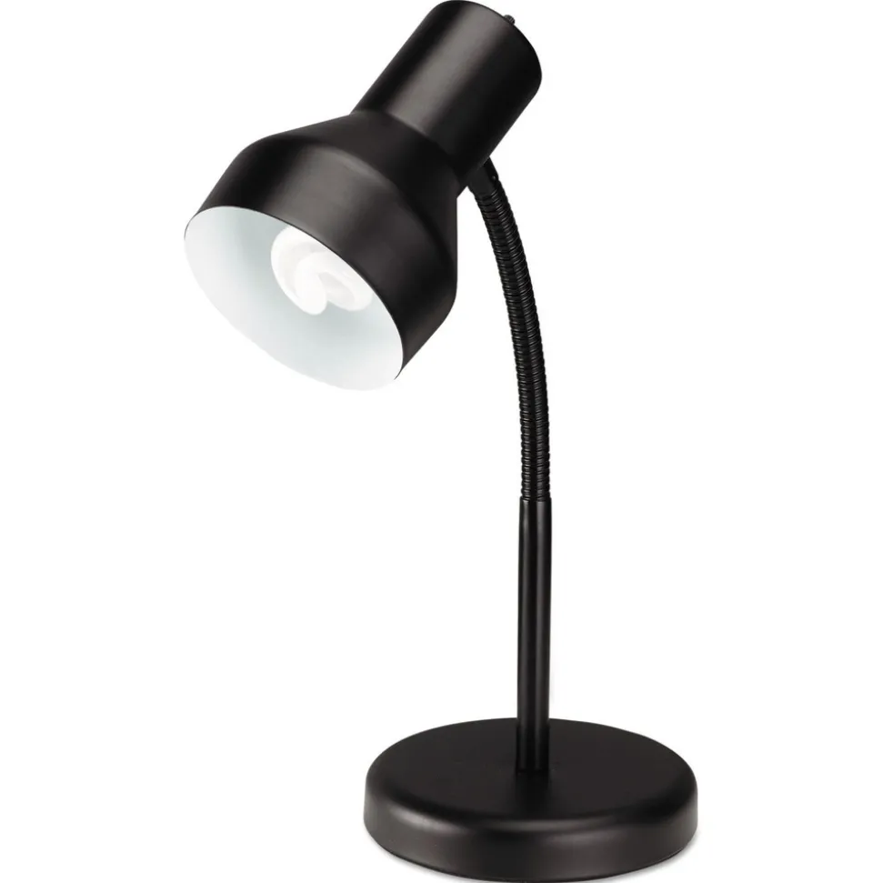 Alera 13 Watt 2 Prong 16 in. High Corded Task Lamp - Black