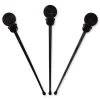 AmerCareRoyal 4.75 in. Beverage Plugs - Black (2000/Carton)