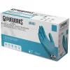 Ammex 8 mil Blue Powder-Free Nitrile Exam Gloves - Large, Blue (500/Carton)