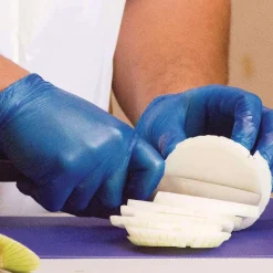 Ammex 3 mil Industrial Powder-Free Vinyl Gloves - Medium, Blue (1000/Carton)