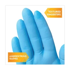 Ansell 4 mil Thick 9.5 in. Long Powder-Free G10 Comfort Plus Blue Nitrile Gloves - Medium, Light Blue (100/Box, 10 Boxes/Carton)