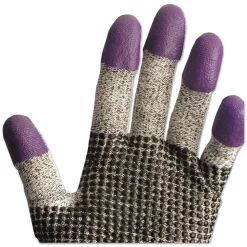 Ansell 230 mm Length G60 Purple Nitrile Gloves - Medium/Size 8, Black/White (12 Pairs/Carton)