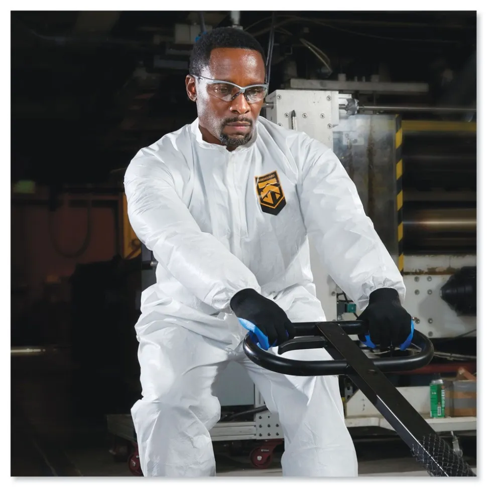 Ansell A20 Breathable Particle Protection Coveralls with Zip Closure - Double Extra Large, White (24/Carton)