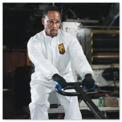 Ansell A40 Elastic-Cuff and Ankles Coveralls - 2X-Large, White (25/Carton)