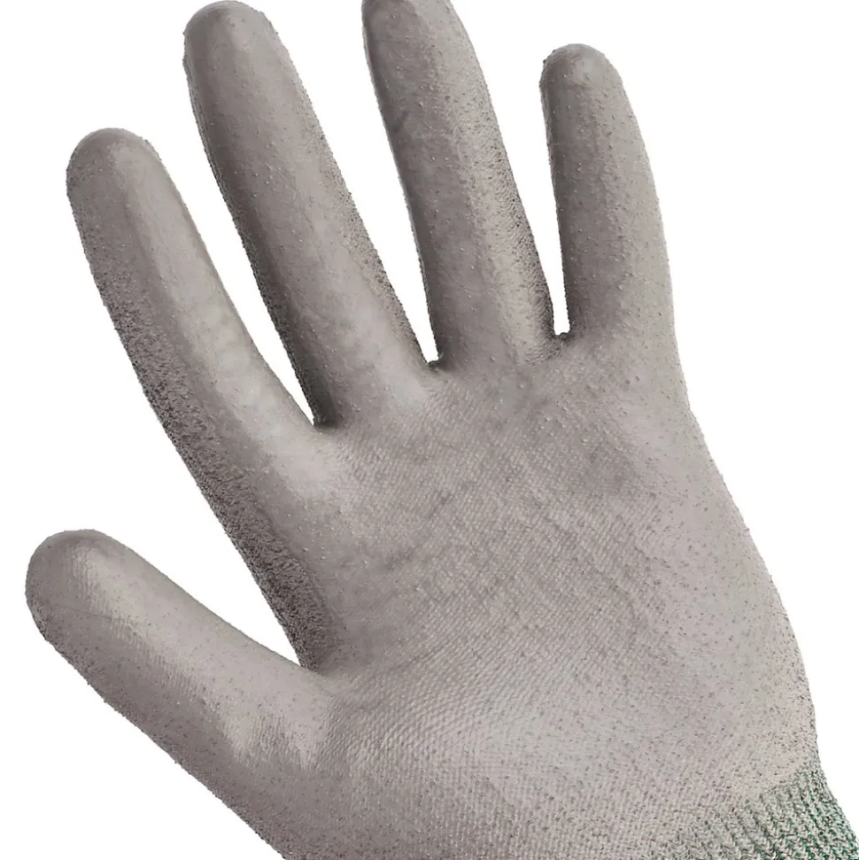 Ansell EN388: 4X42B 9 in. Long G60 Level 3 Economy Cut Resistant Gloves - Large (Size 9), Gray/Marled Gray (12 Pairs/Carton)