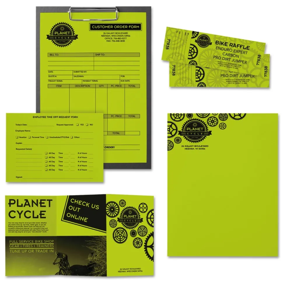 Astrobrights 11 in. x 17 in. 24 lbs. Bond Weight Color Paper - Terra Green (500/Ream)