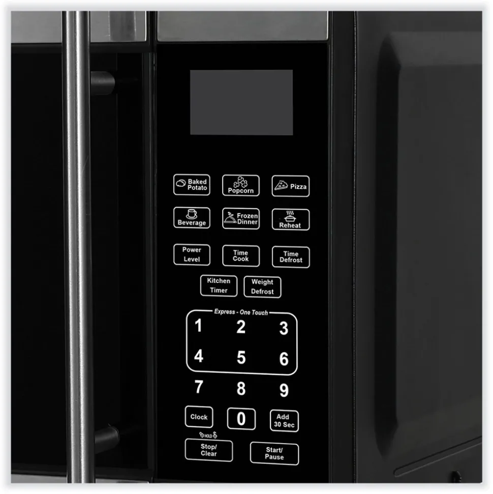 Avanti MT7V3S 700 Watts 0.7 Cubic Foot Microwave Oven - Black/Stainless Steel
