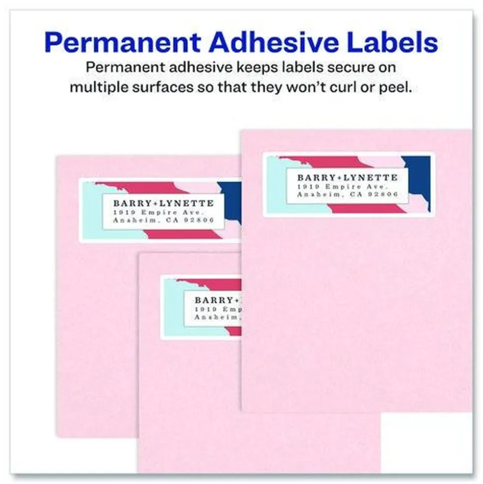 Avery 95940 3.33 in. x 4 in. Shipping Labels-Bulk Packs for Inkjet/Laser Printers - White (6/Sheet, 250 Sheets/Box)