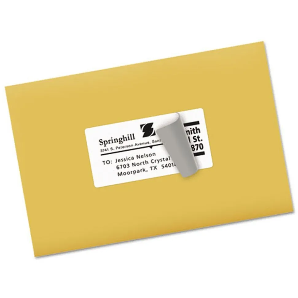 Avery 2 in. x 4 in. Shipping Labels with TrueBlock Technology for Laser Printers - White (10/Sheet, 250 Sheets/Box)