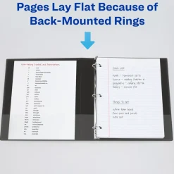 Avery One Touch EZD Rings 3 Rings 2 in. Capacity 11 in. x 8.5 in. Heavy-Duty DuraHinge View Binder - White (6/Carton)