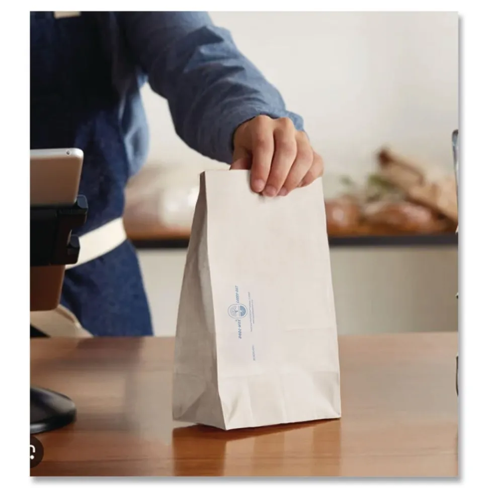 Bagcraft Dubl Wax 6.13 in. x 12.38 in. SOS Bakery Bags - White (1000/Carton)