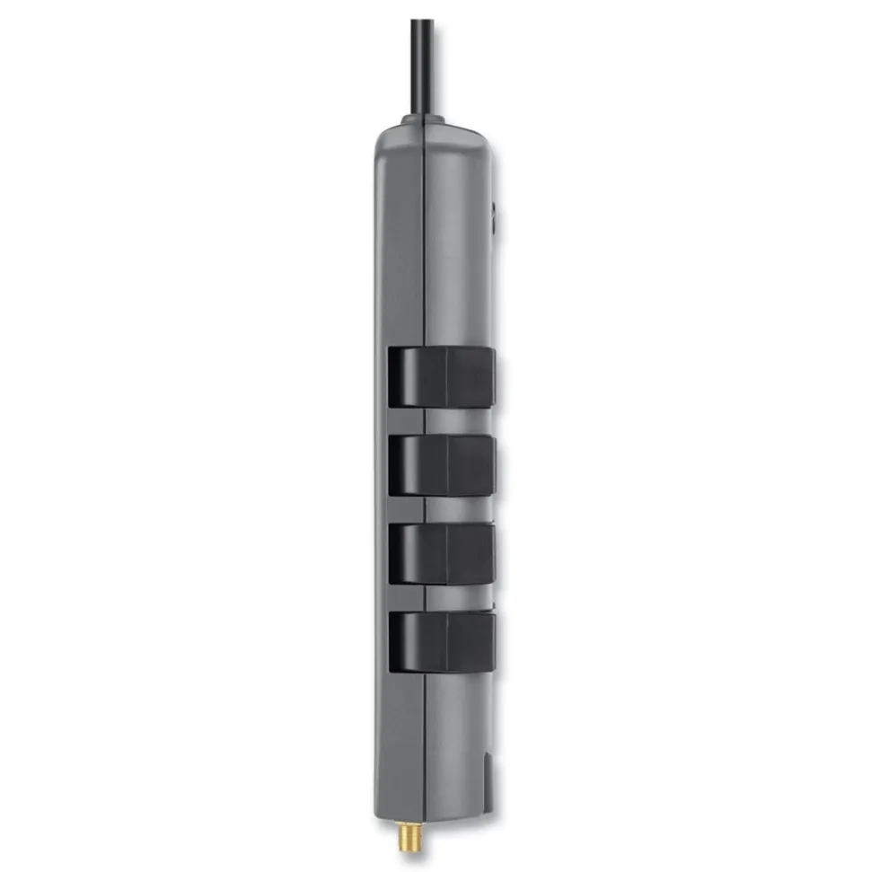 Belkin 4320 J 12 AC Outlets 8 ft. Cord Pivot Plug Surge Protector - Gray