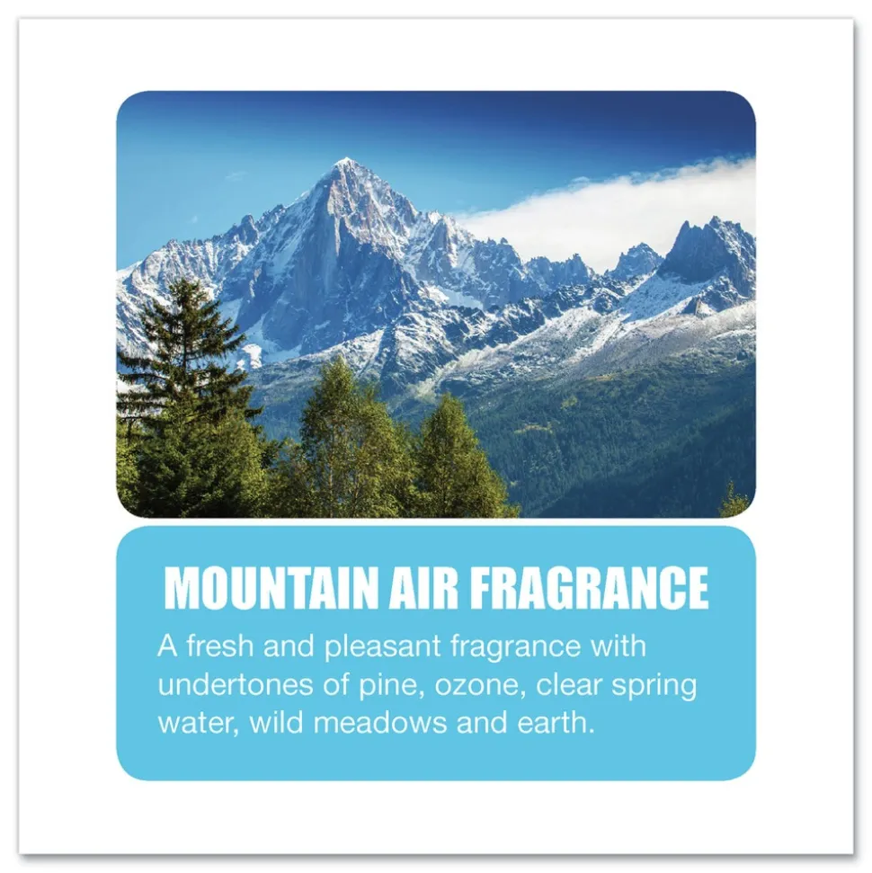 Big D Industries Diamond 3D Urinal Screen - Mountain Air Scent/Blue (6/Carton)