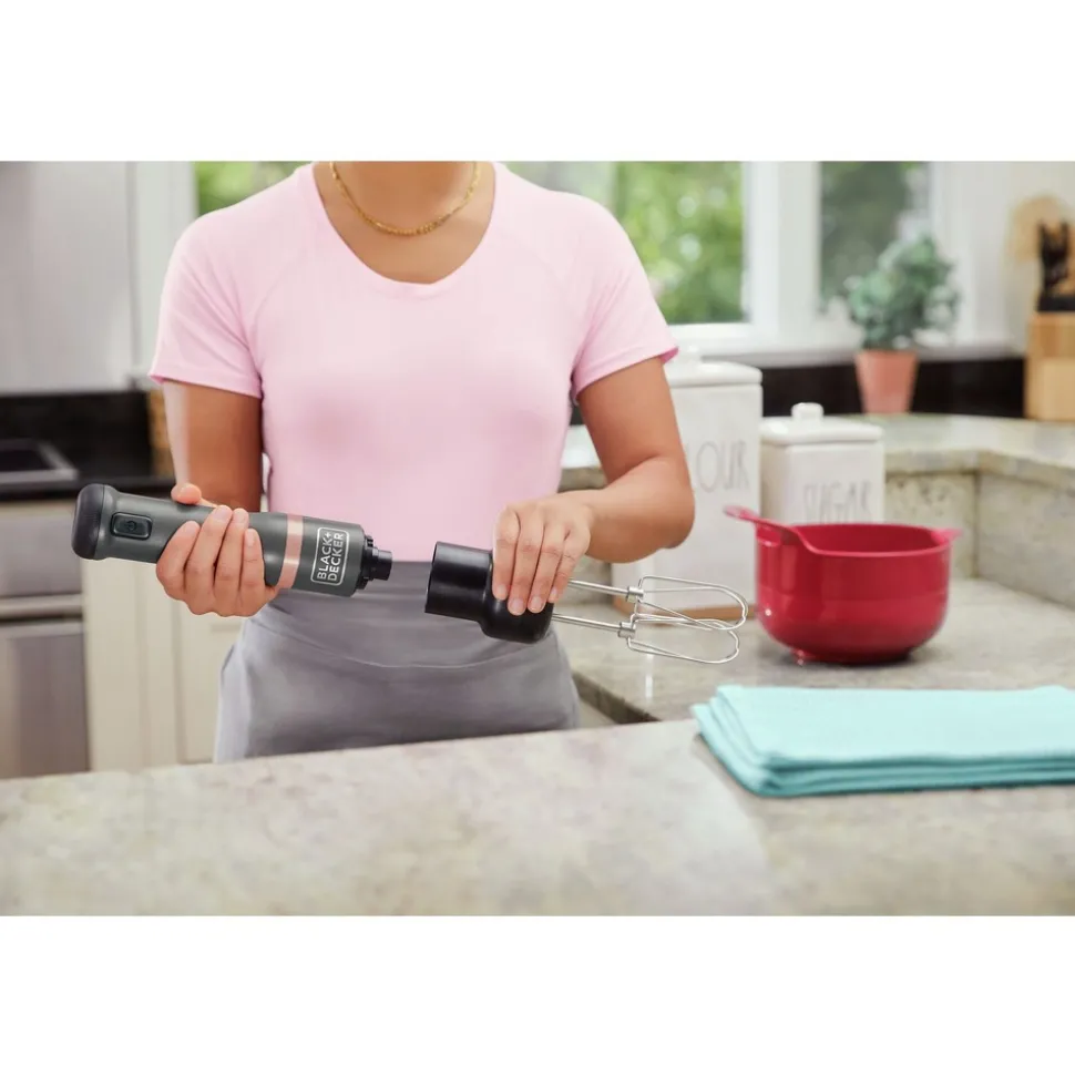 Black & Decker kitchen wand Cordless Blender 4-in-1 Kitchen Multi-Tool - Grey