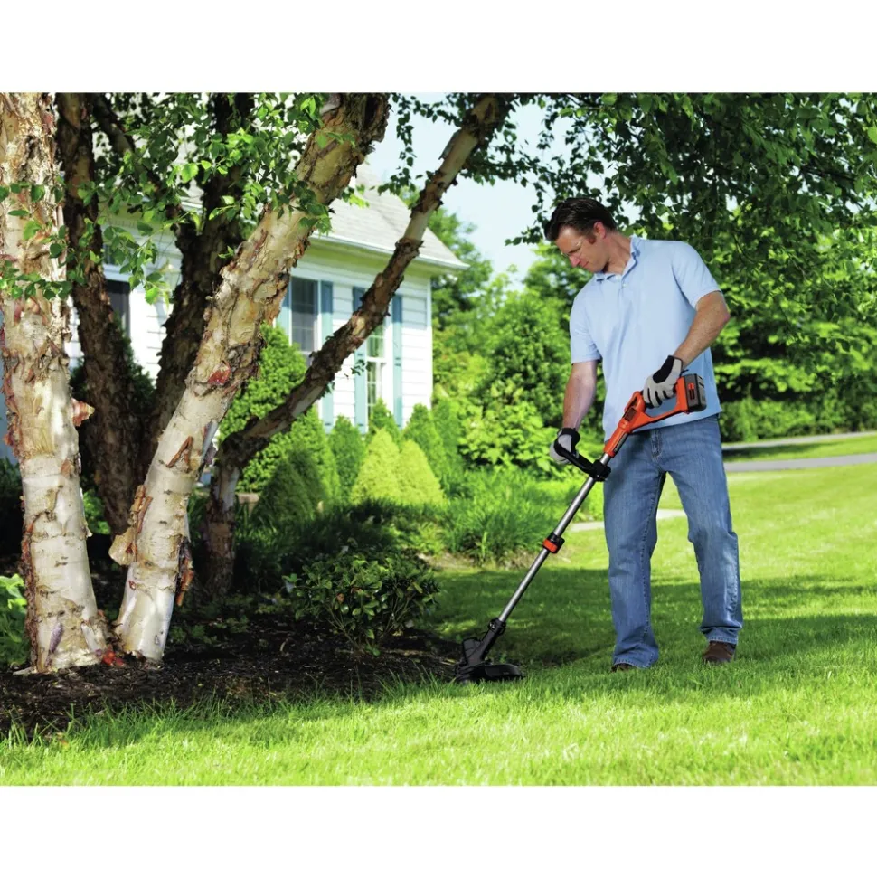 Black & Decker 40V MAX Lithium-Ion Cordless String Trimmer/Edger and Sweeper Combo Kit (1.5 Ah)