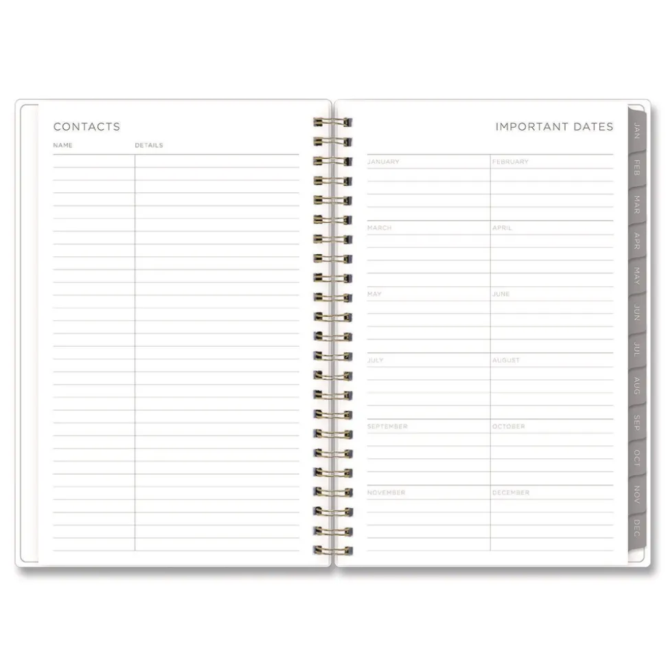 Blue Sky 8 in. x 5 in. 12-Month (Jan to Dec): 2026 Mimosa Weekly/Monthly Planner - Lemon Artwork, Yellow/Green/White Cover