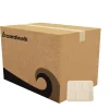 Boardwalk 8.26 in. x 0.98 in. x 10.9 in. 5-Compartment Bamboo/Sugarcane Bagasse PFAS-Free Food Tray - Tan (500/Carton)