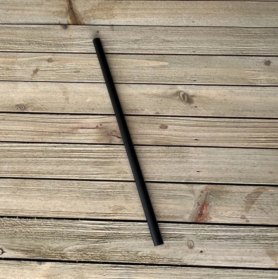 Boardwalk BWKJSTUW775BK 7.75 in. Polypropylene Jumbo Straws - Black (12500/Carton)