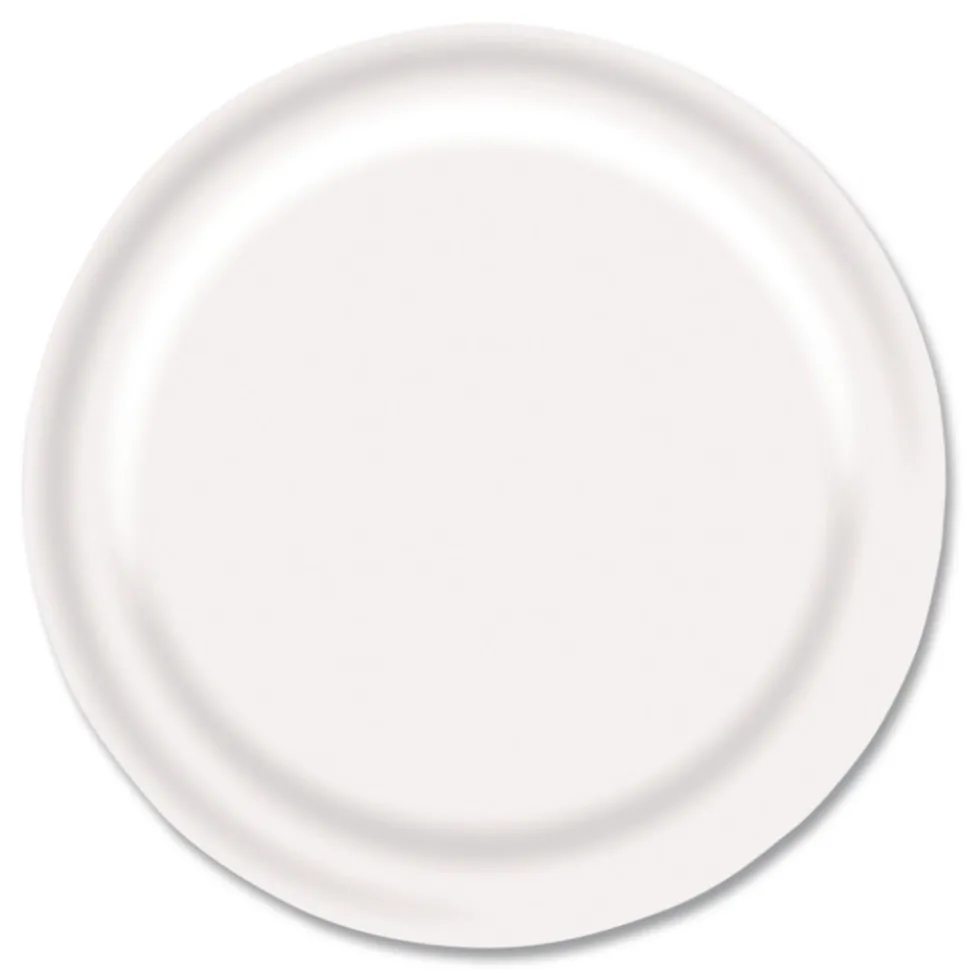 Boardwalk CP9B1008125A 9 in. Diameter Paper Dinnerware Plate - White (1000/Carton)
