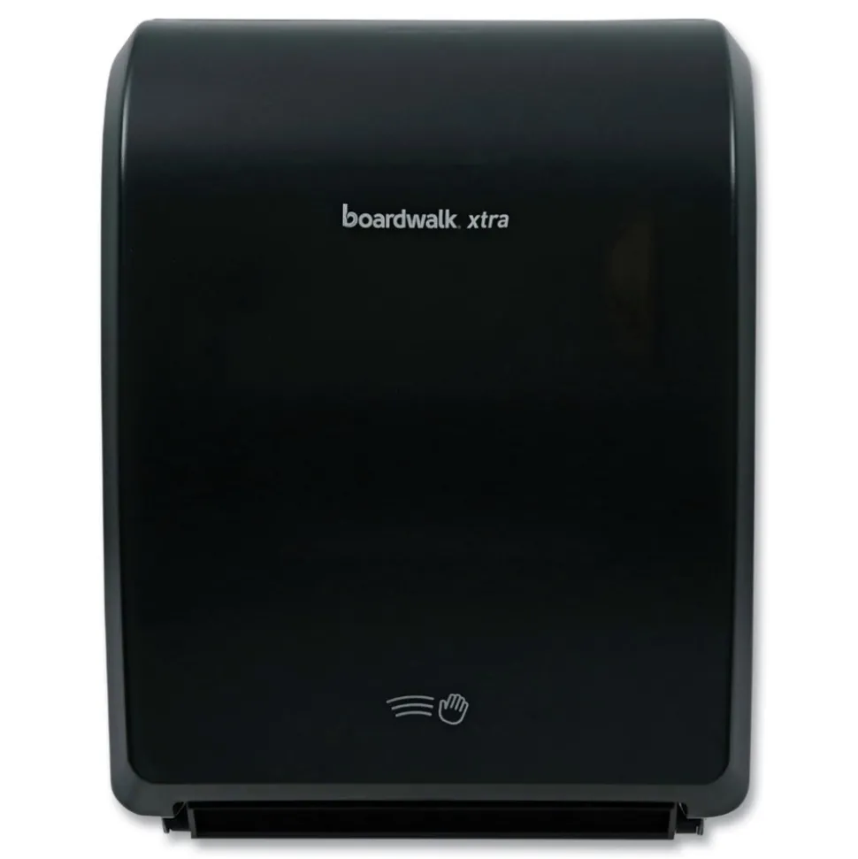 Boardwalk BWK33GREEN 12.31 in. x 9.31 in. x 15.94 in. Xtra Electronic Hand Towel Dispenser - Black (1-Carton)