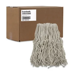 Boardwalk #32 Cut-End Cotton Mop Head - White (12/Carton)