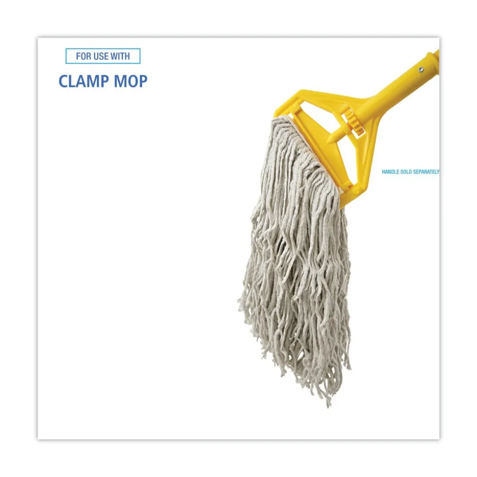 Boardwalk #32 Cut-End Cotton Mop Head - White (12/Carton)