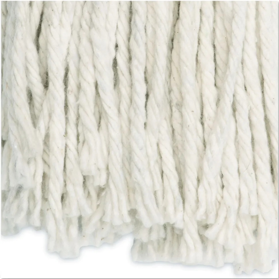 Boardwalk #20 Cut-End Cotton Wet Mop Head - White (12/Carton)
