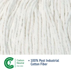 Boardwalk #24 Cut-End Cotton Wet Mop Head - White