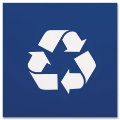 Boardwalk 3 Gallon Polypropylene Deskside Recycling Bin - Blue