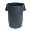 Boardwalk 44-Gallon Round Plastic Waste Receptacle - Gray