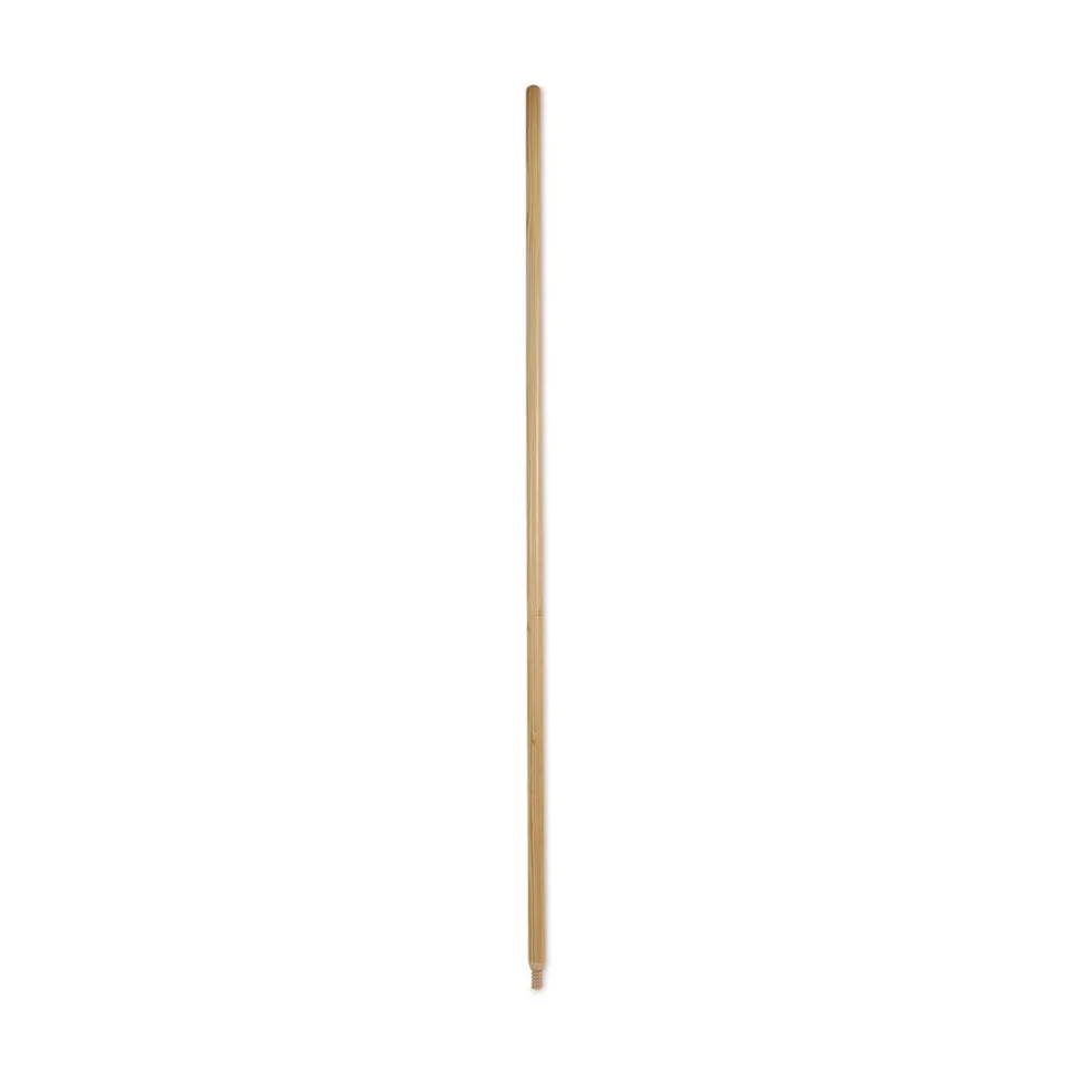 Boardwalk Heavy-Duty Threaded End Lacquered Hardwood 1.13 in. Diameter x 60 in. Broom Handle - Natural
