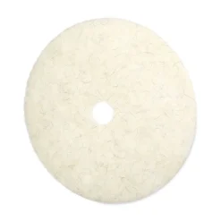 Boardwalk 27 in. Diameter Natural Burnishing Floor Pads - White (5/Carton)