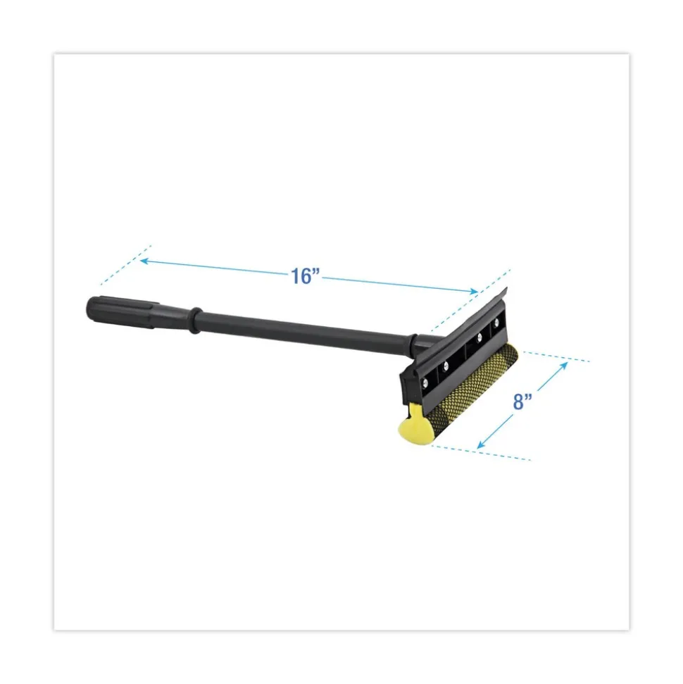 Boardwalk 8 in. Wide Blade 16 in. Handle General-Duty Squeegee